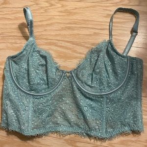 Victoria’s Secret powder blue bustier bra top
